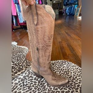 Ariat Casanova Western Boot Naturally Distressed Brown